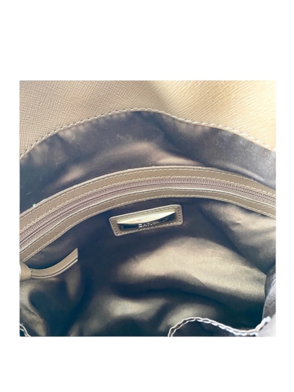DKNY ᪥ Crossbody Leather Convertible Bag ᪥ Double Chain ᪥ Metallic Python Print - Picture 12 of 16